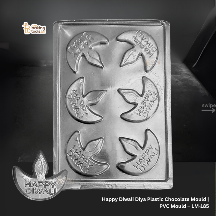 Happy Diwali Diya Plastic Chocolate Mould | PVC Mould – LM-185