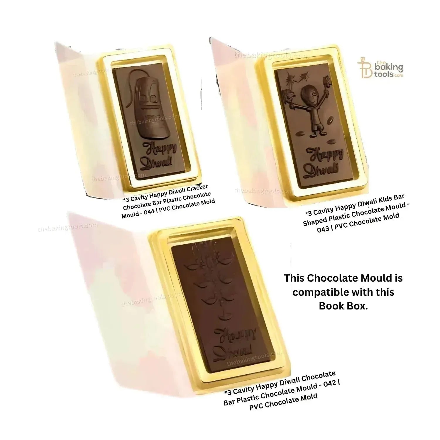 Happy Diwali Chocolate Bar Book Box - thebakingtools.com