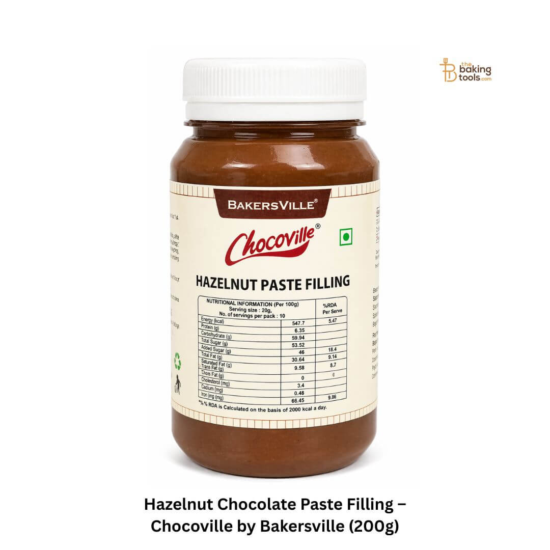 Jar of Chocoville Hazelnut Paste Filling by Bakersville