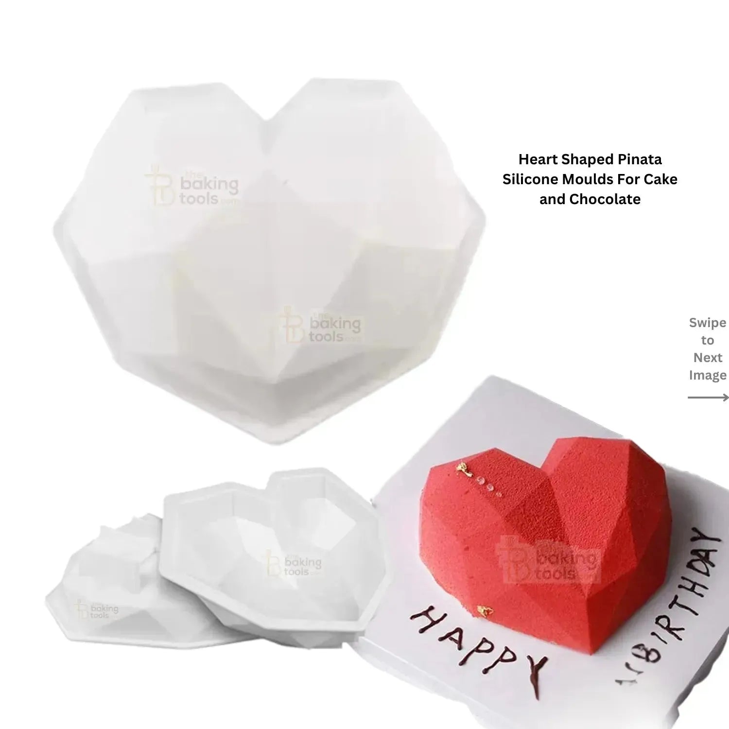 Heart Shaped Pinata Silicone Moulds For Cake and Chocolate - thebakingtools.com