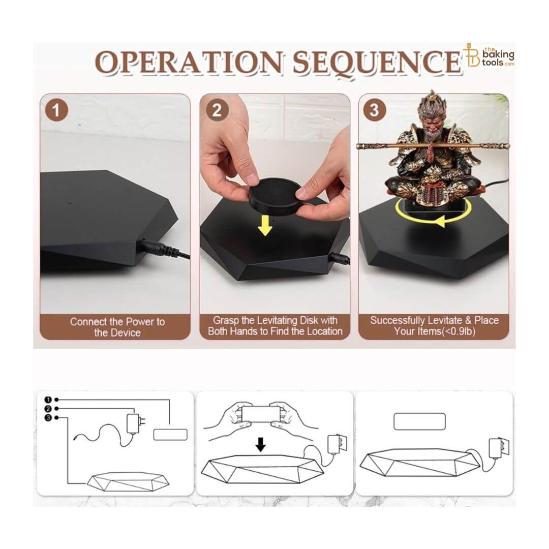 Hexagonal Magnetic Levitating Machine Display Stand | Anti-Gravity Floating Display Base