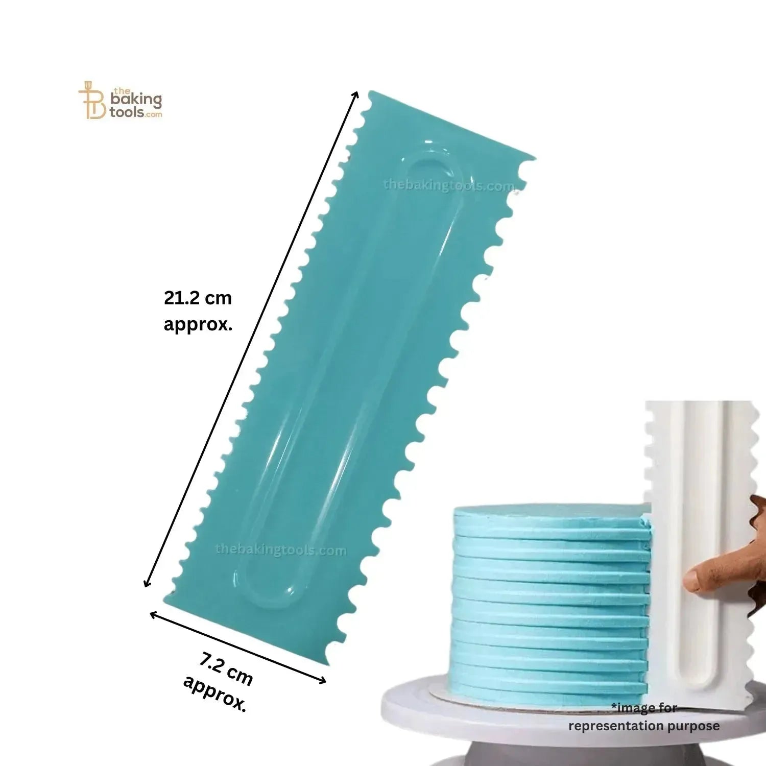 Icing Comb Cake Scraper For Icing And Decoration - 001 - thebakingtools.com