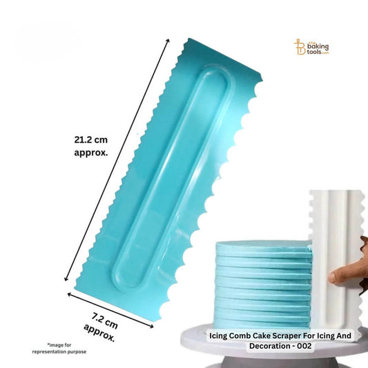 Icing Comb Cake Scraper For Icing And Decoration - 002