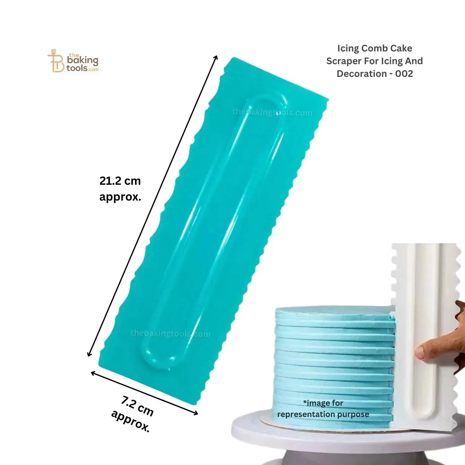 Icing Comb Cake Scraper For Icing And Decoration - 002 - thebakingtools.com