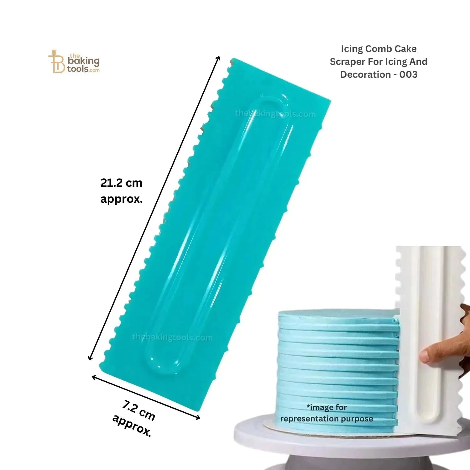 Icing Comb Cake Scraper For Icing And Decoration - 003 - thebakingtools.com