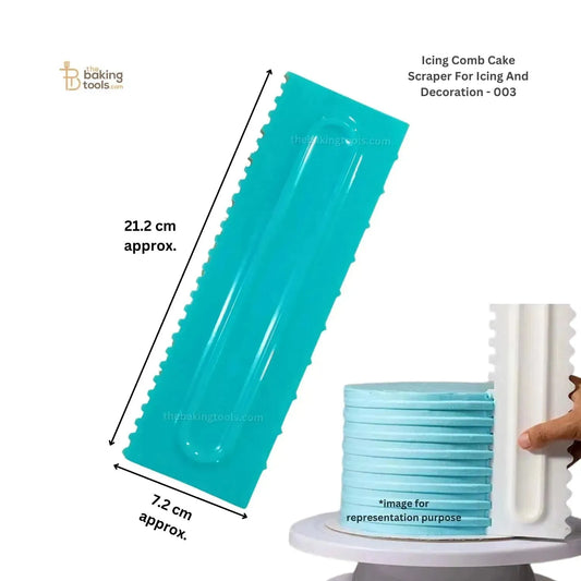 Icing Comb Cake Scraper For Icing And Decoration - 003 - thebakingtools.com