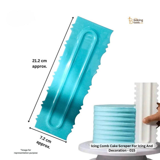 Icing Comb Cake Scraper For Icing And Decoration - 015