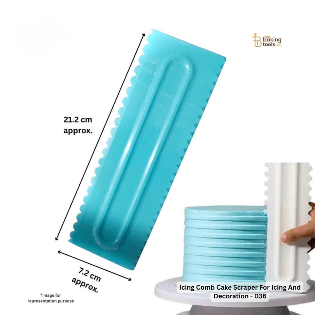 Icing Comb Cake Scraper For Icing And Decoration - 036