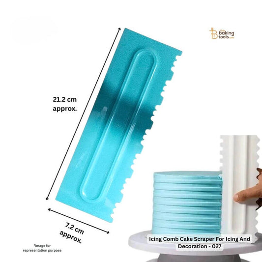 Icing Comb Cake Scraper For Icing And Decoration - 027