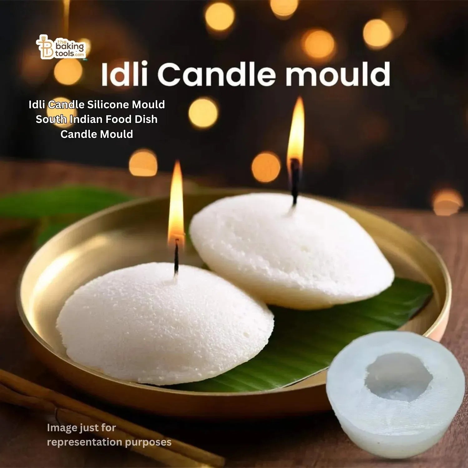 Idli Candle Silicone Mould South Indian Food Dish Candle Mould HBY961 - thebakingtools.com