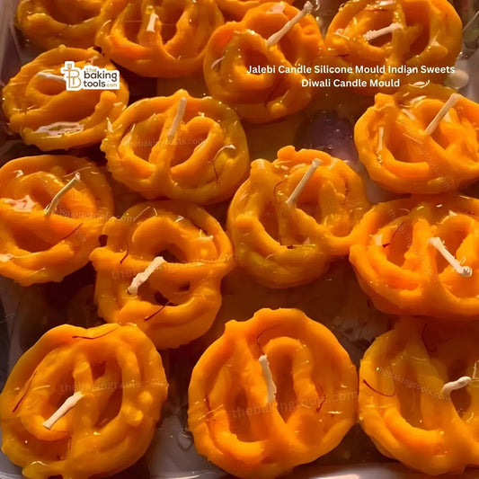 Jalebi Candle Silicone Mould Indian Sweets Diwali Candle Mould HBY876 - thebakingtools.com