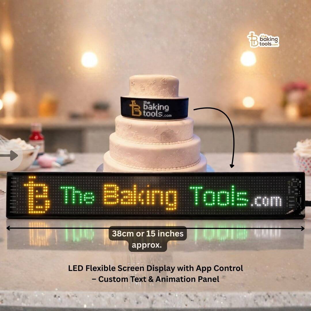 Led Flex Animation LED Flexible Screen Display for Cake | Custom LED Name Panel