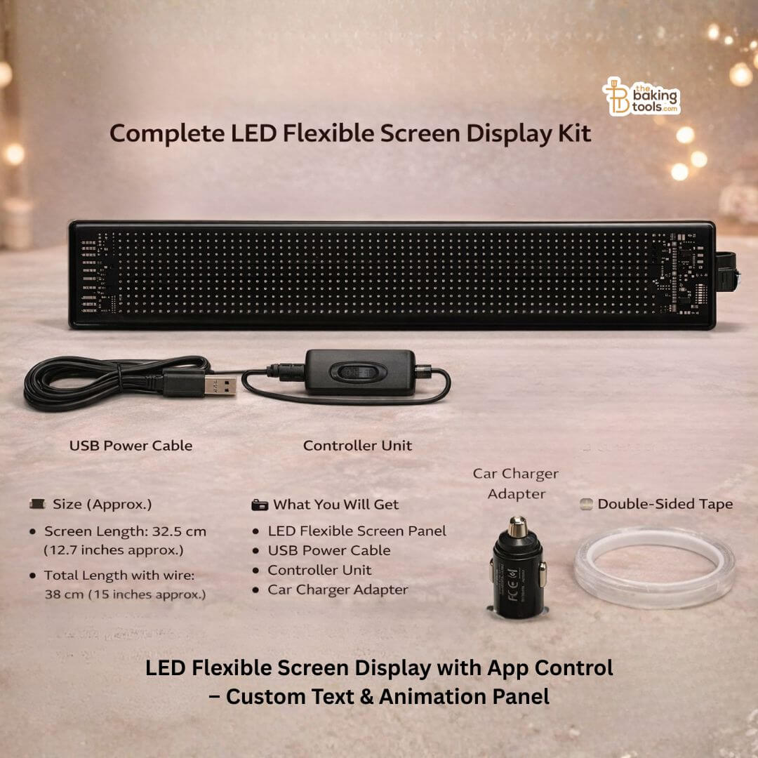 Led Flex Animation LED Flexible Screen Display for Cake | Custom LED Name Panel