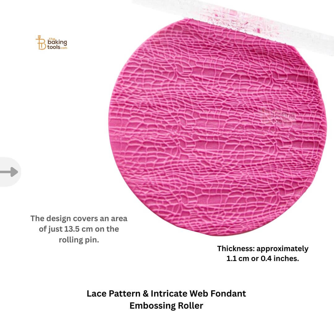 Lace Pattern or Mesh Texture Embossing Rolling Pin _ 2