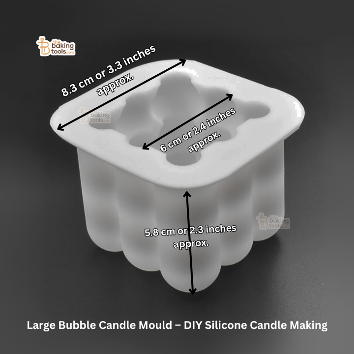 Large Bubble Candle Mould – Cube | DIY Candle Making Silicone Mould - RM205A