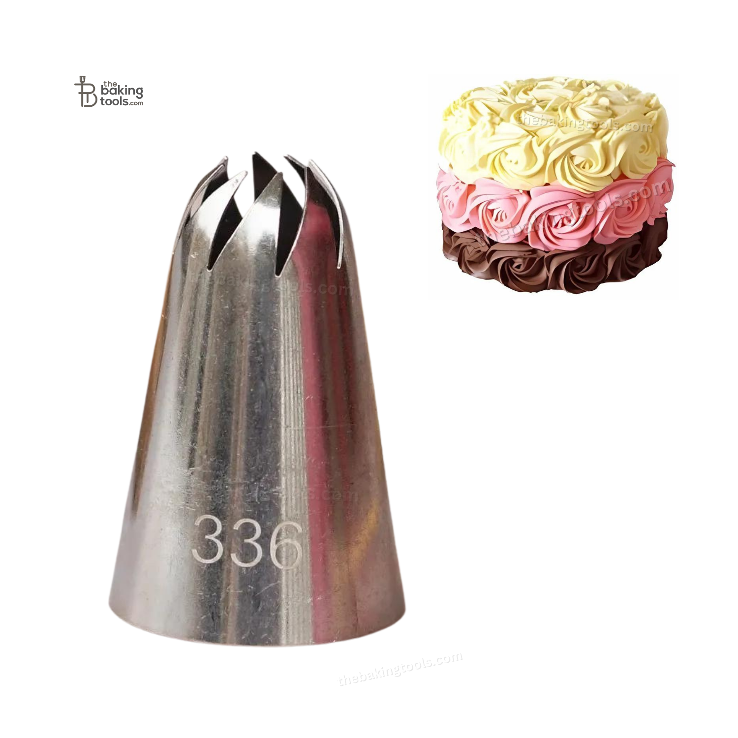 Large Nozzle - 336 Icing Piping Flower Decoration Nozzle - thebakingtools.com