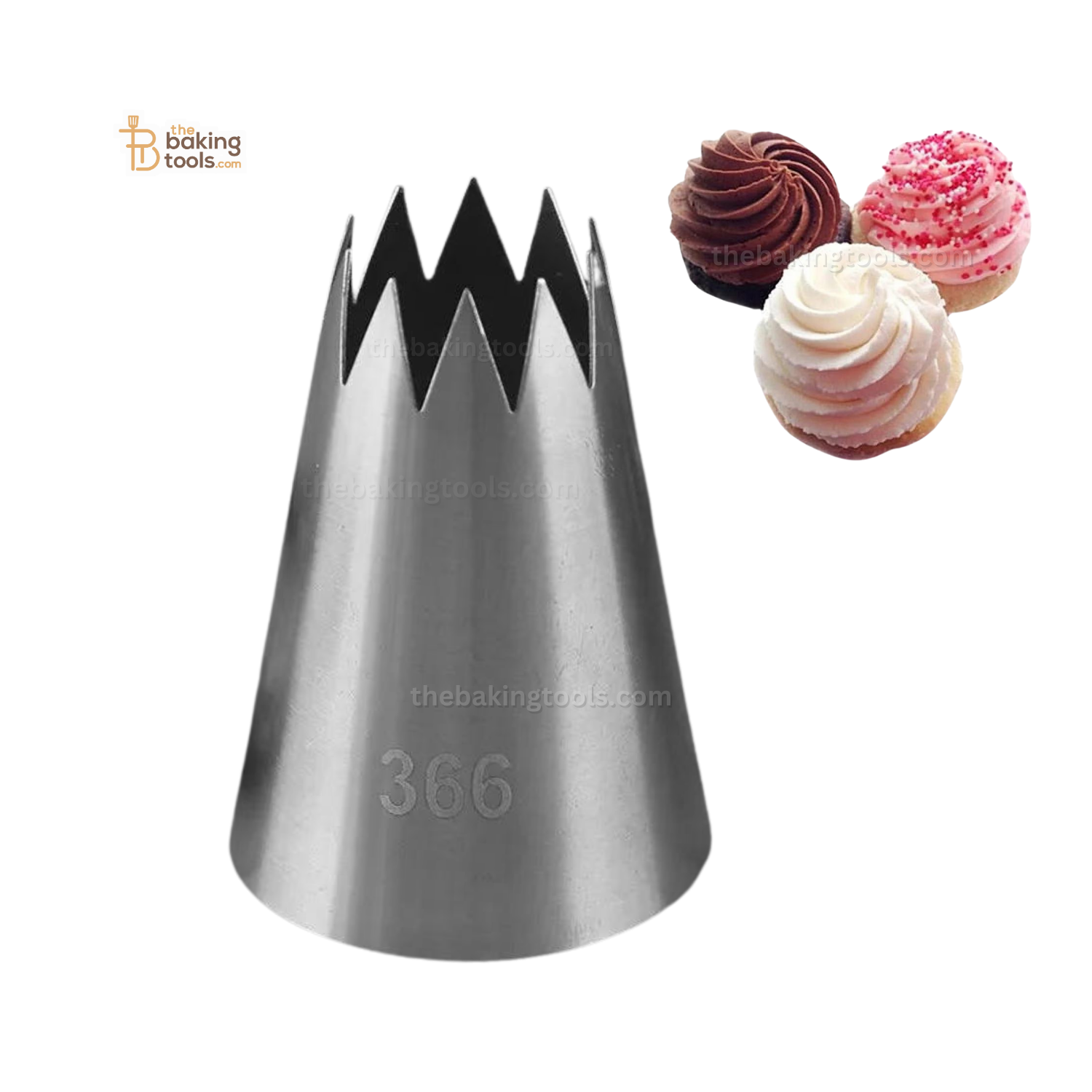 Large Nozzle 366 - Icing Cream Nozzle - thebakingtools.com