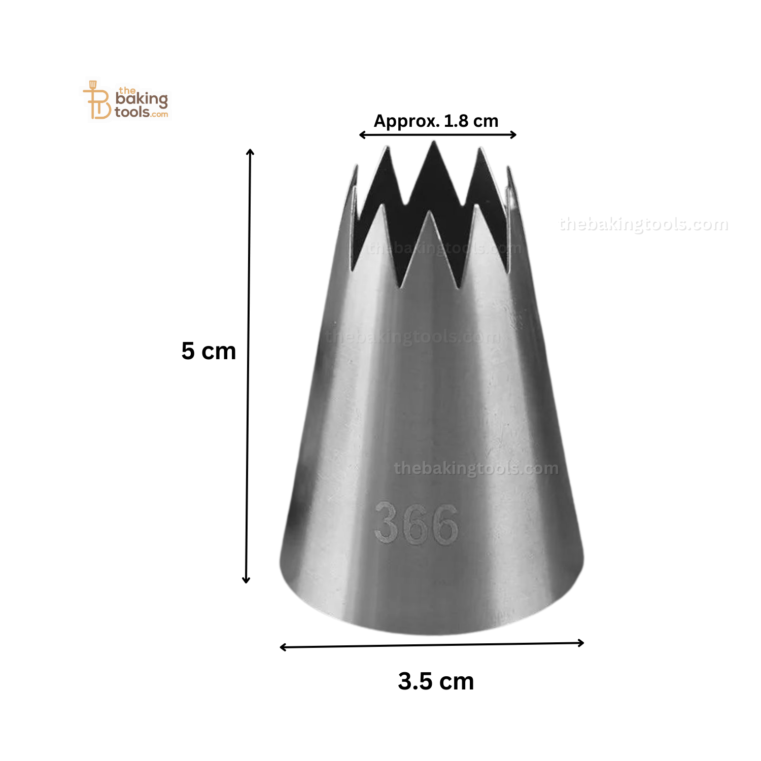 Large Nozzle 366 - Icing Cream Nozzle - thebakingtools.com