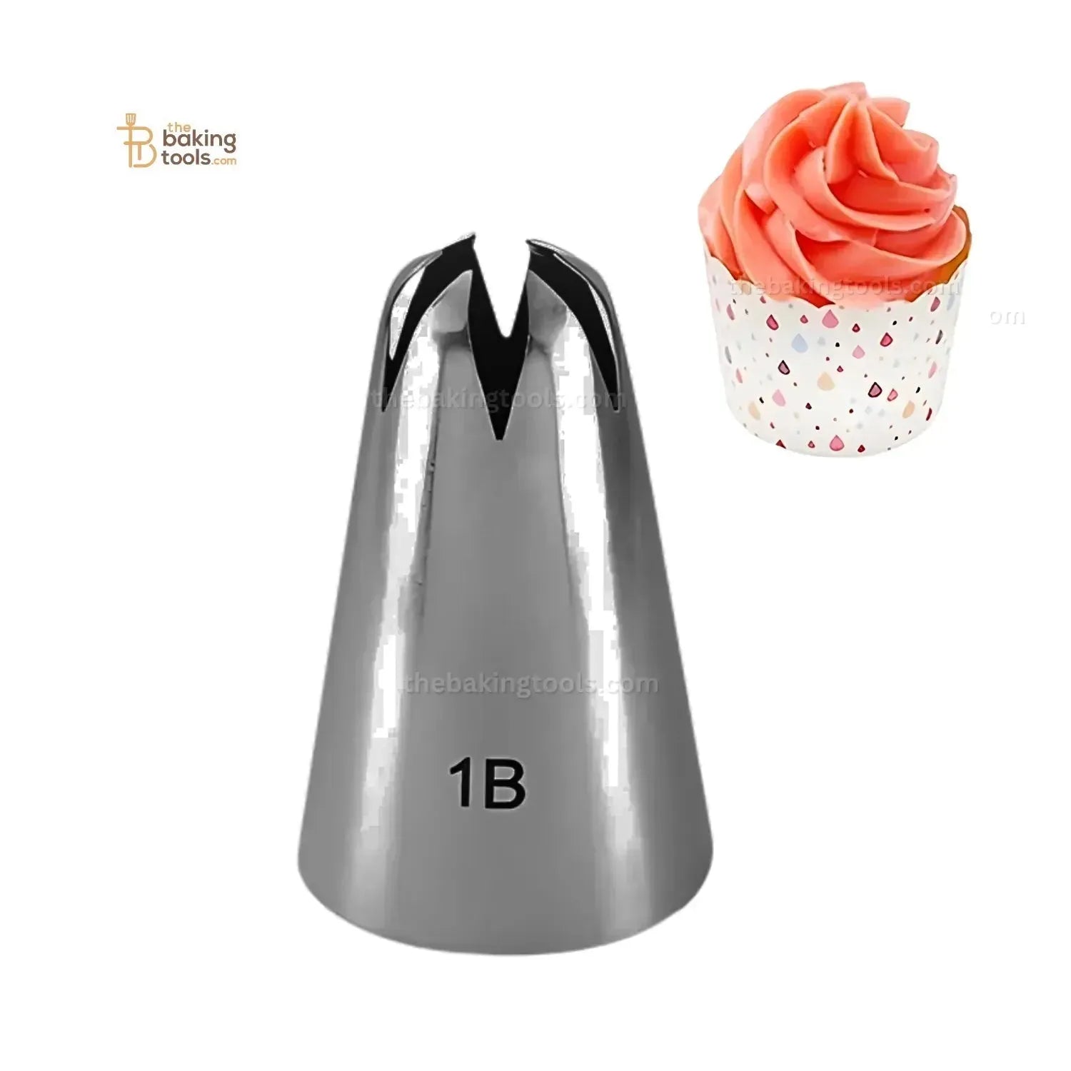 Large Nozzle - 1B Icing Piping Flower Decoration Nozzle Drop Flower Tip - thebakingtools.com