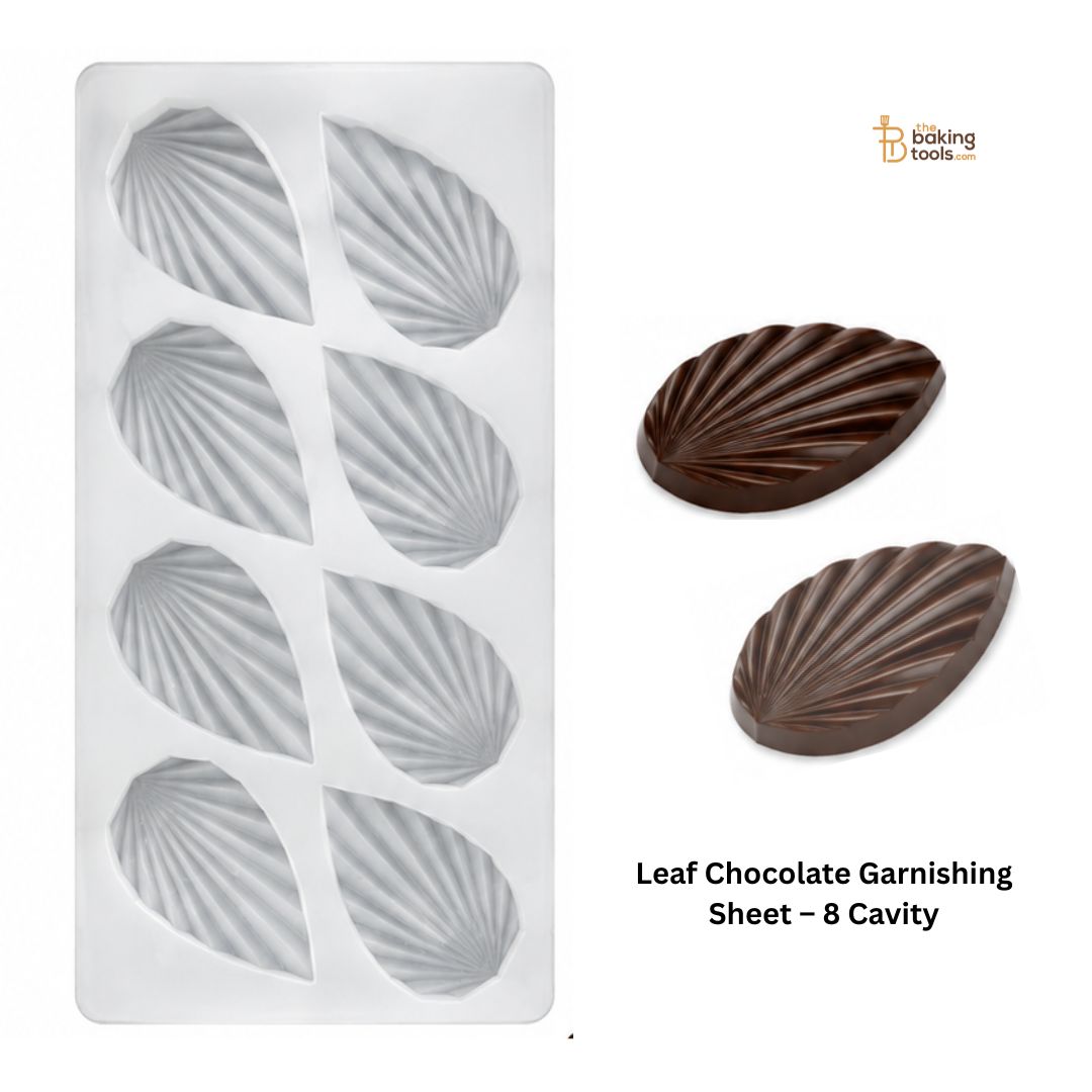 Leaf Chocolate Garnishing Sheet – 8 Cavity