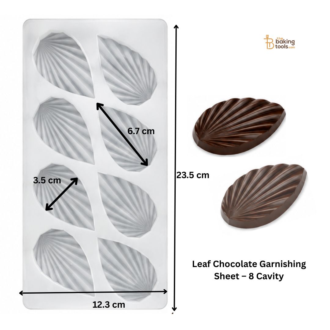 Leaf Chocolate Garnishing Sheet – 8 Cavity