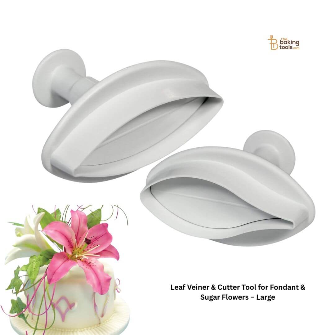 Leaf Veiner & Cutter Tool for Fondant & Sugar Flowers – Large _ The Baking Tools