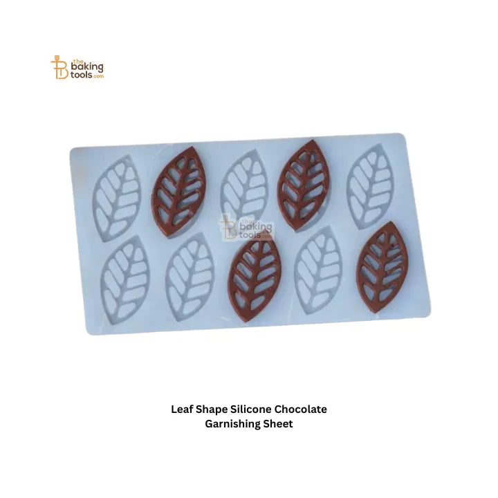 Leaf Shaped - Silicone Garnishing Mat - thebakingtools.com