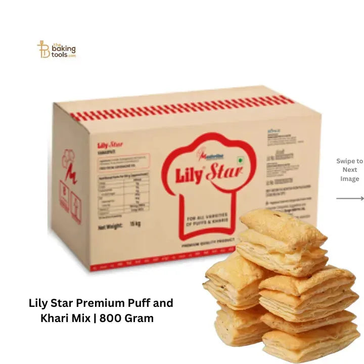 Lily Star Vanaspati for Puff and Khari | 800 Gram Re-packed - thebakingtools.com