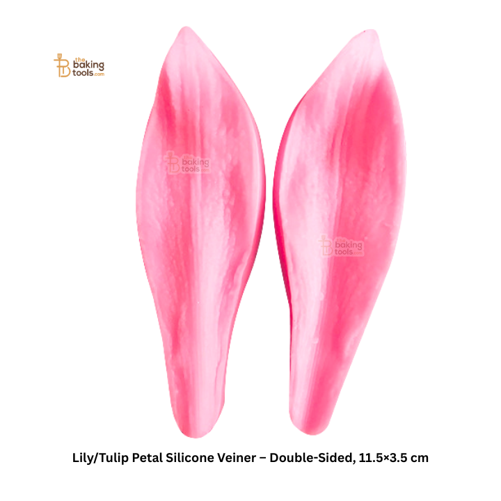 Lily/Tulip Petal Silicone Veiner – Double-Sided, 11.5×3.5 cm