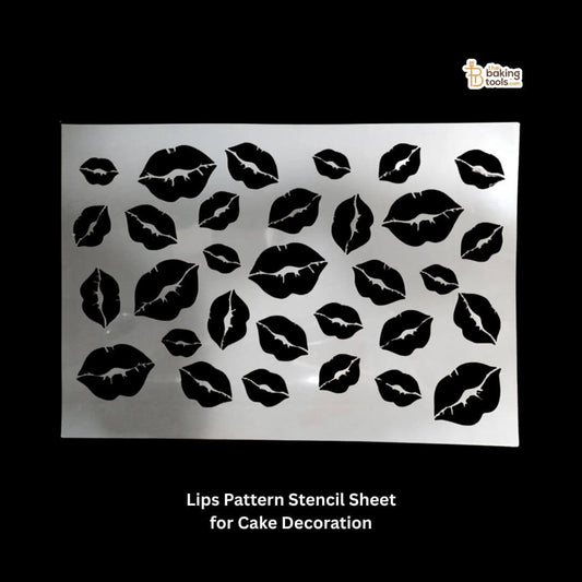 Lips Pattern Stencil Sheet for Cake Decoration