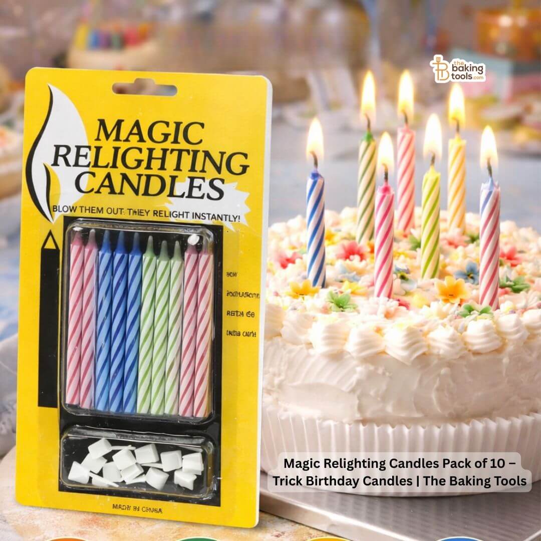 Magic Relighting Candles Pack of 10 – Trick Birthday Candles | The Baking Tools
