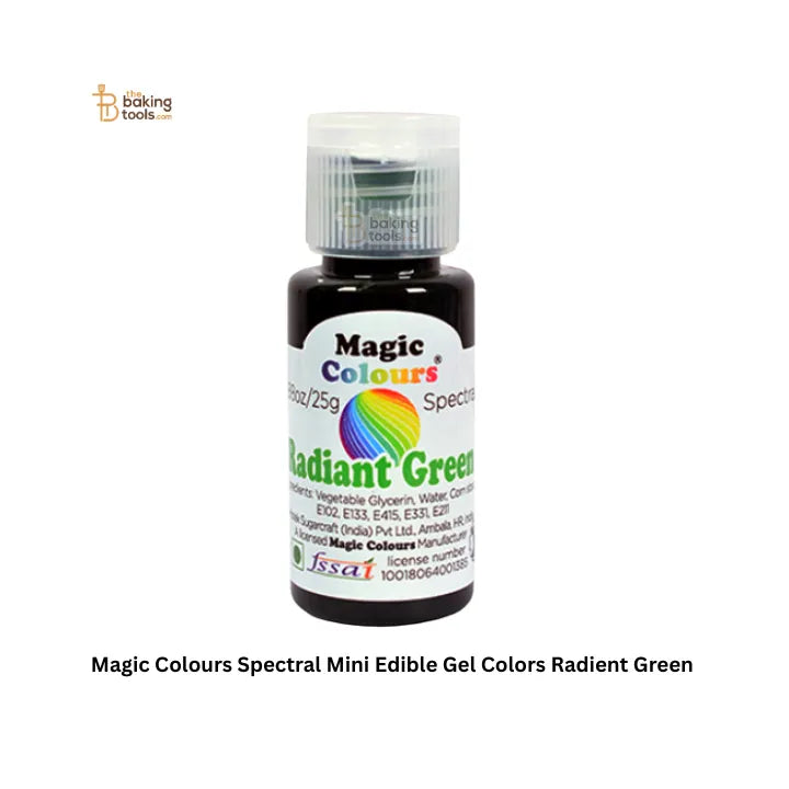 Magic Colours Spectral Mini Edible Gel Colors Radient Green
