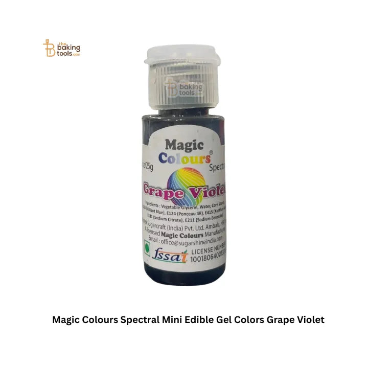 Magic Colours Spectral Mini Edible Gel Colors Grape Violet