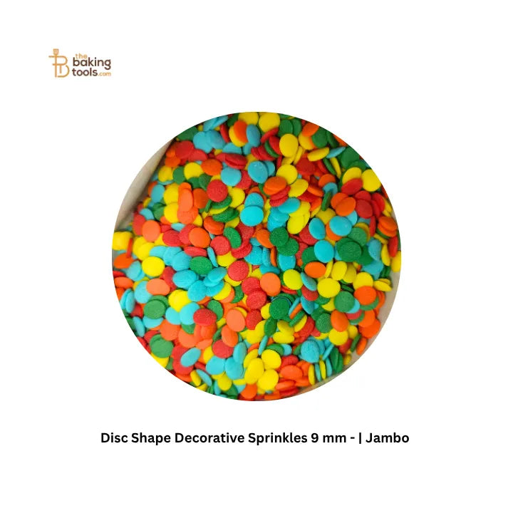 Disc Shape Decorative Sprinkles 9 mm - 100 grams | Jambo