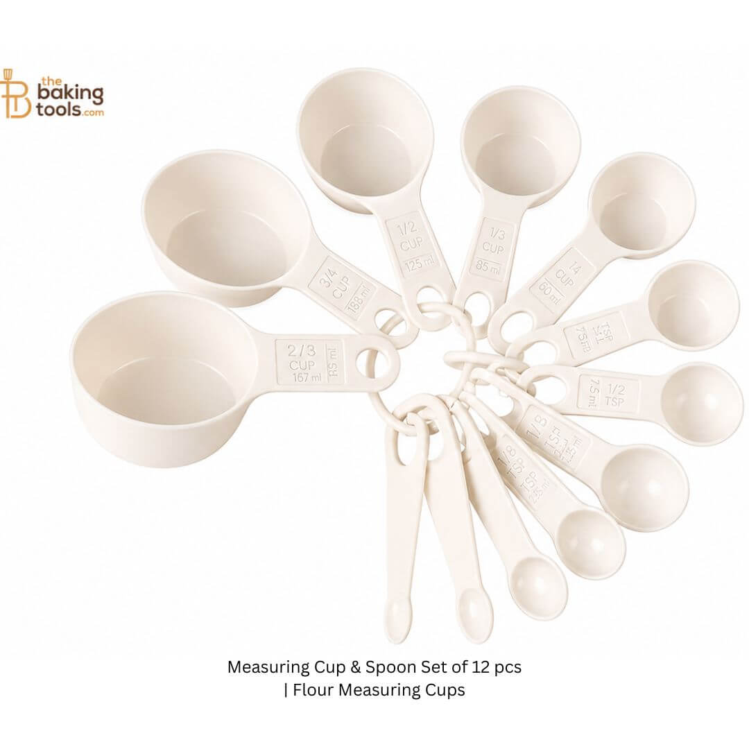 Measuring Cup & Spoon Set of 12 pcs | Flour Measuring Cups