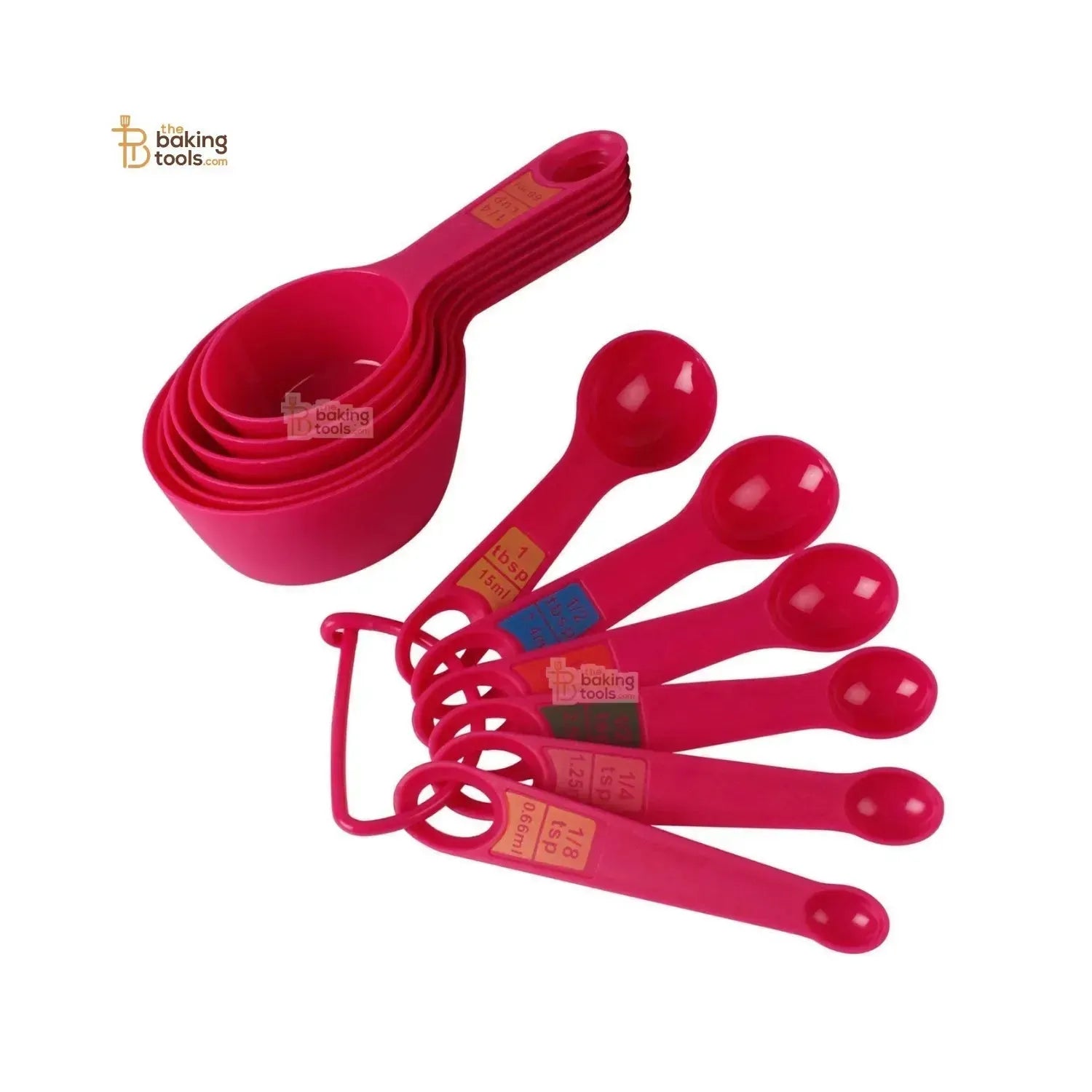 Measuring Cup & Spoon Set of 12 pcs | Flour Measuring Cups - thebakingtools.com