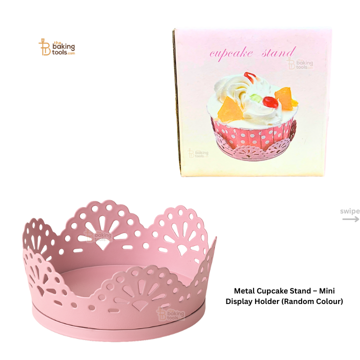 Metal Cupcake Stand – Mini Display Holder (Random Colour)