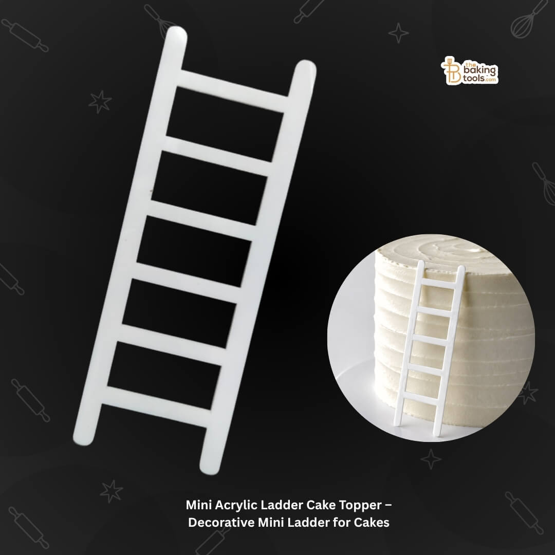 Mini Acrylic Ladder Cake Topper – Decorative Mini Ladder for Cakes