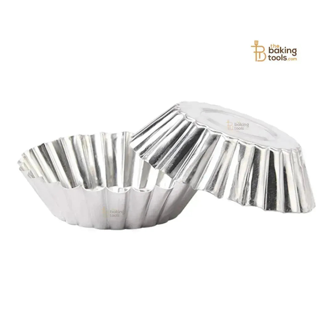 Mini Aluminum Tart Mould Cups – Set of 10 | Easy to Clean & Reusable - thebakingtools.com