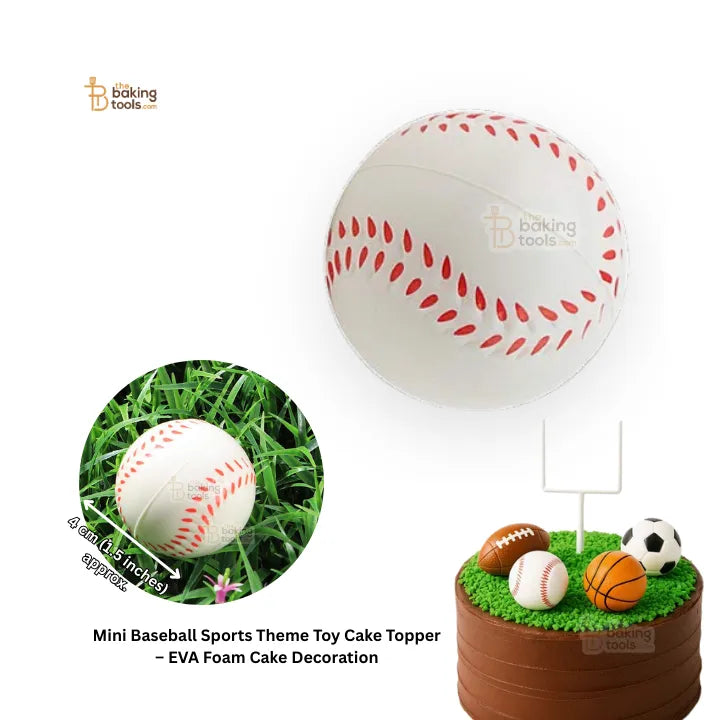 Mini Baseball Sports Theme Toy Cake Topper – EVA Foam Cake Decoration