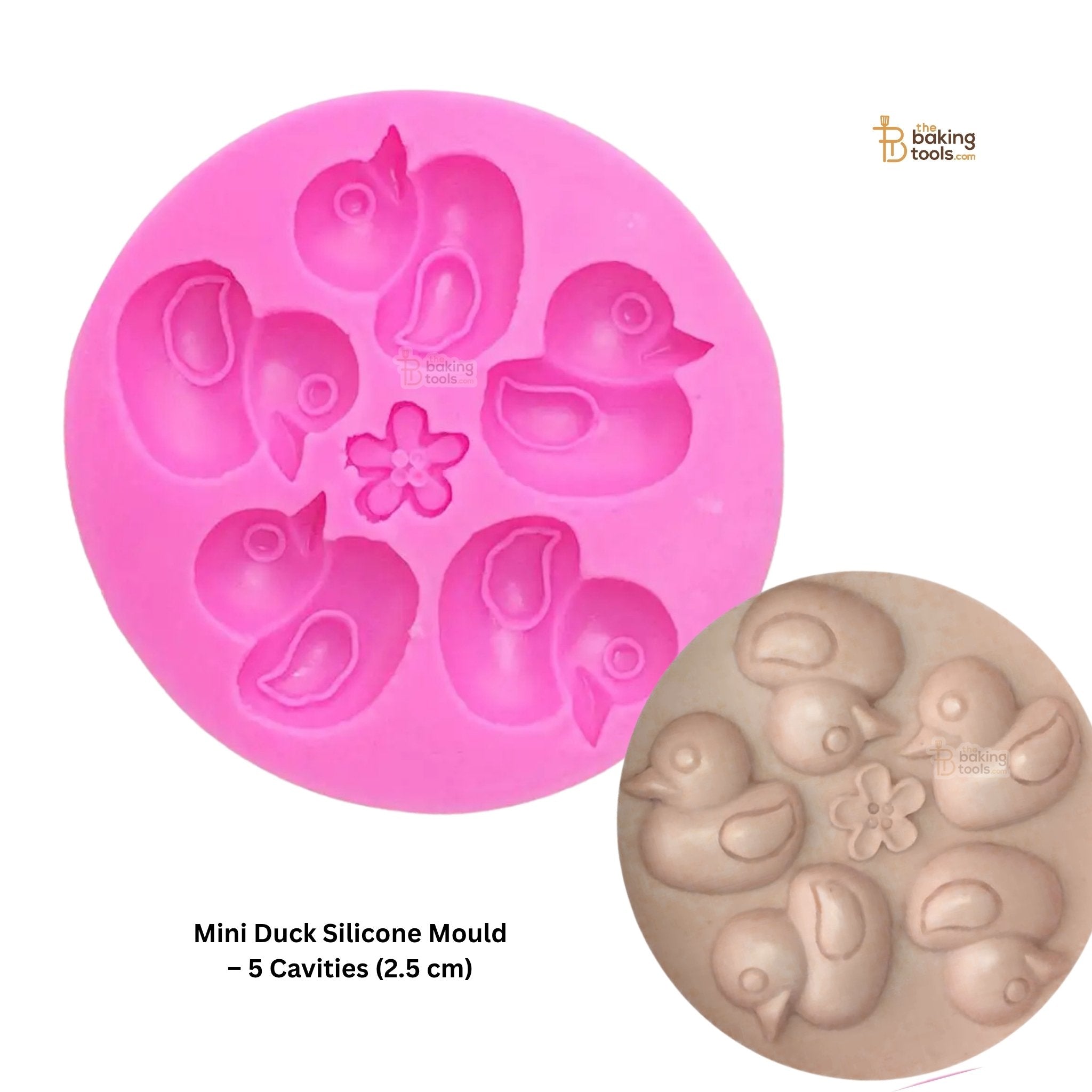 Mini Duck Silicone Mould – 5 Cavities (2.5 cm)