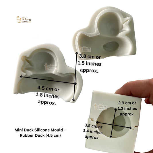 Mini Duck Silicone Mould – Rubber Duck (4.5 cm) with dimensions