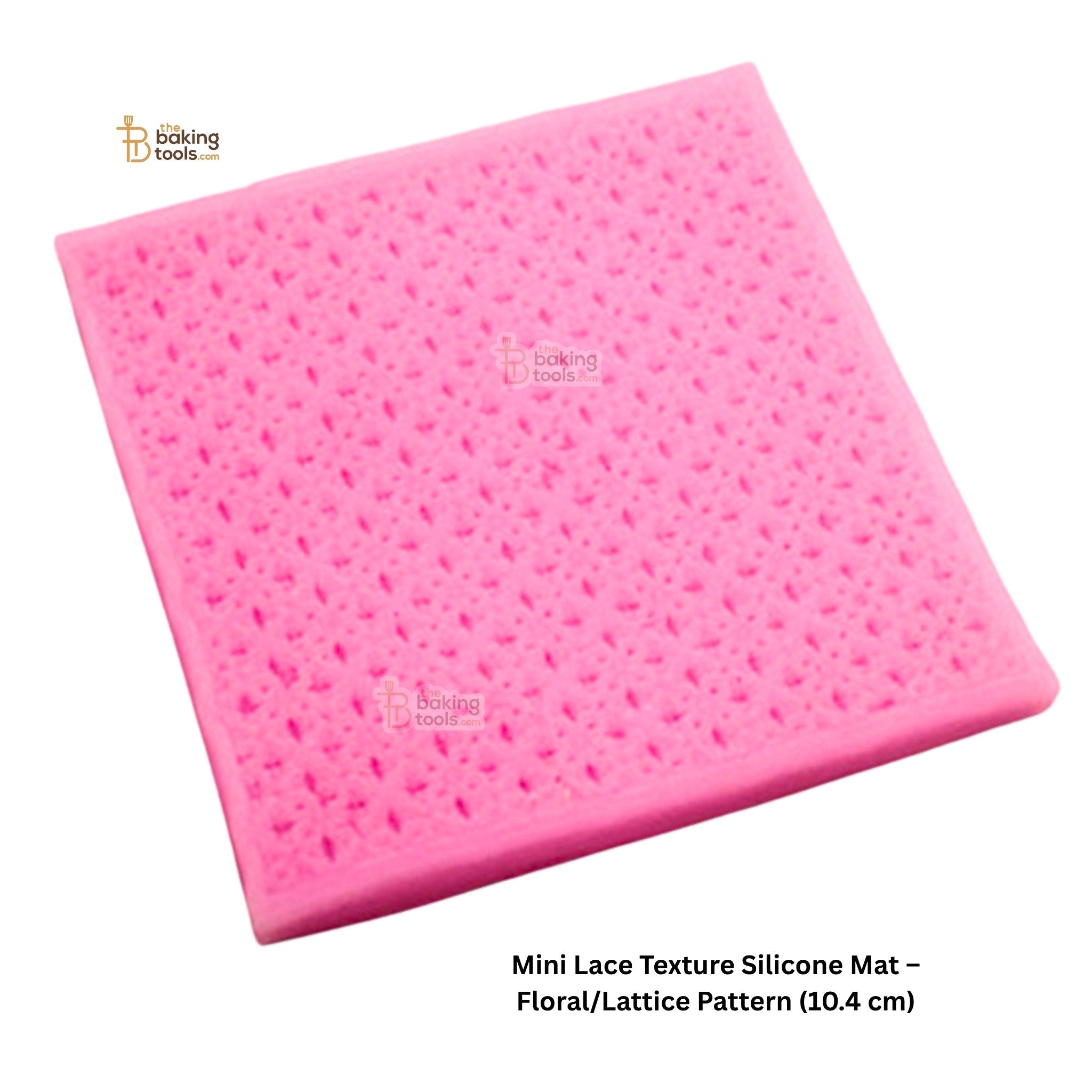 Mini Lace Texture Silicone Mat – Floral/Lattice Pattern (10.4 cm)