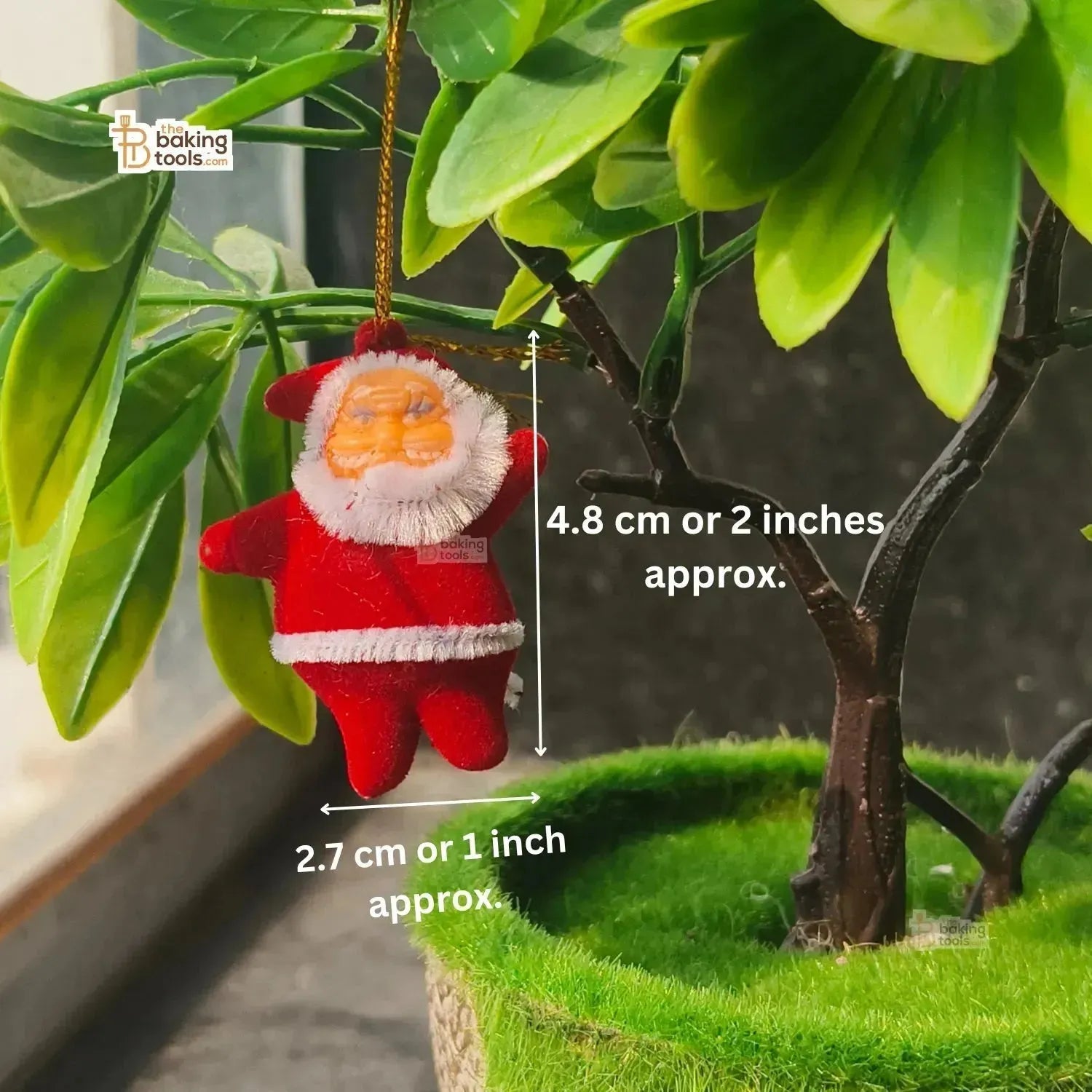 Mini Santa Claus For Christmas Tree Santa Toy Cake Topper (Set of 6 Pcs) - thebakingtools.com