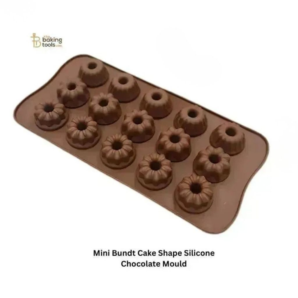 Mini Bundt Cake Shape Silicone Chocolate Mould
