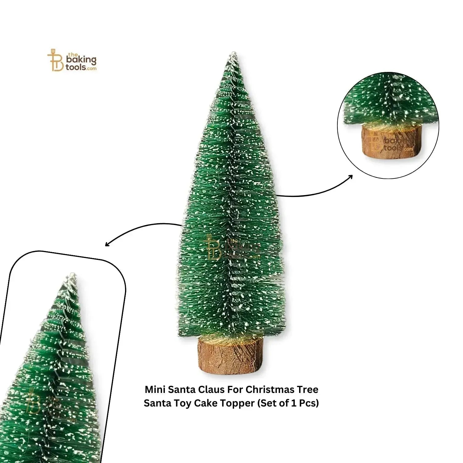 Small Christmas Tree Cake Topper Artificial Miniature Xmas Tree Decoration - thebakingtools.com