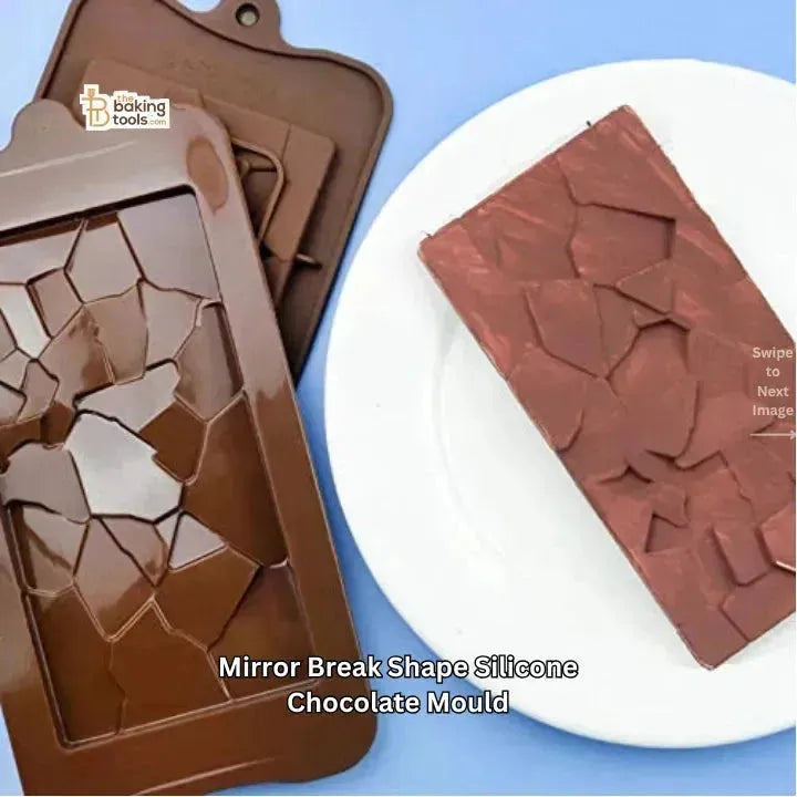 Mirror Break Shape Silicone Chocolate Mould - thebakingtools.com