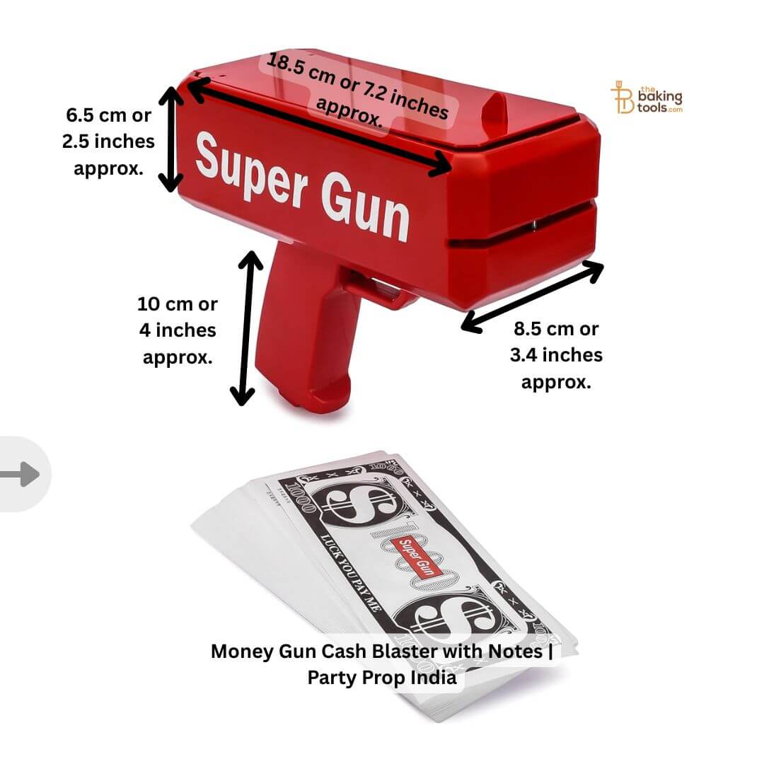 Money Gun Cash Blaster with Notes | Party Prop India