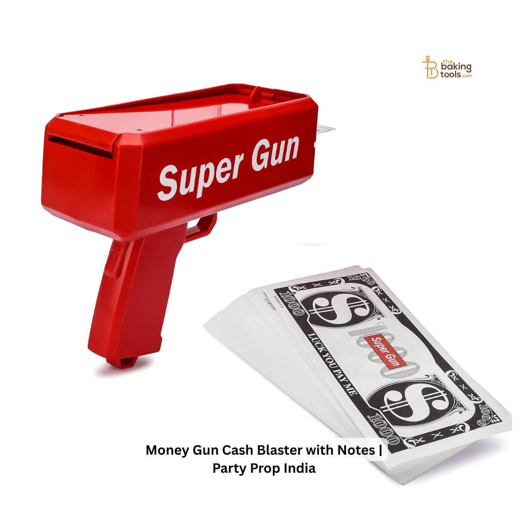 Money Gun Cash Blaster with Notes | Party Prop India