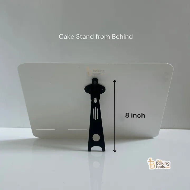 Mother’s Day Special "माँ" Golden Acrylic Cut-out| Gravity Defying Cake Stand | Trending Frame Cake Stand for Half Cake Trend - thebakingtools.com